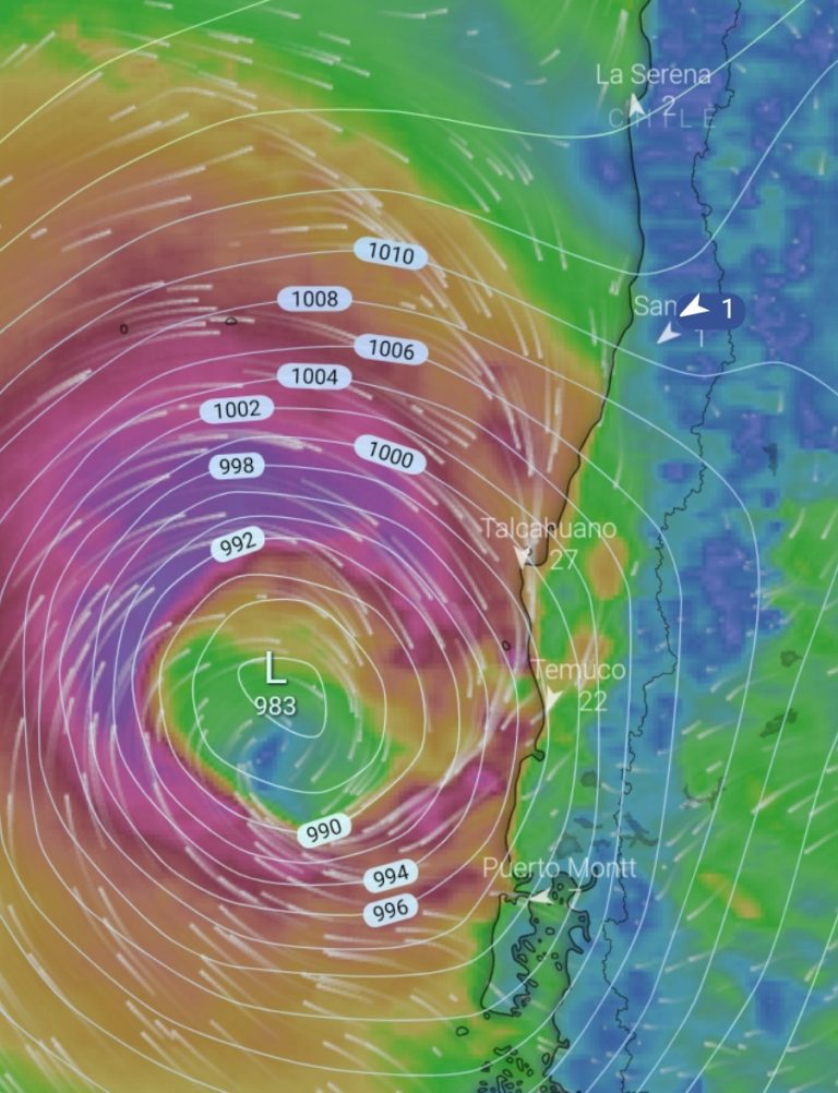 Temporal Con Rachas De Viento De Km Hr Aproxima A La Regi N De O