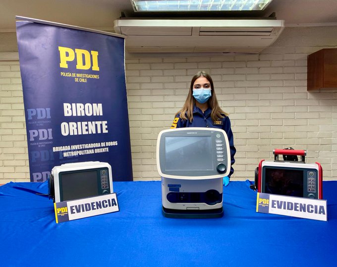 Noticias Chile | Detienen a sujeto que intentó vender en redes sociales 3 ventiladores mecánicos robados