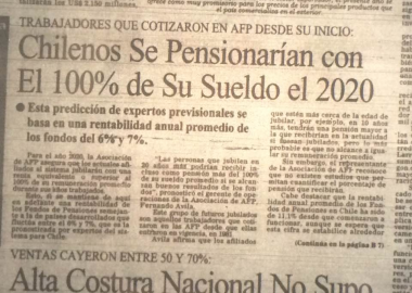 Noticias Chile | Así las AFP promocionaban un futuro mejor en los años 80 y 90 | INFORMADORCHILE